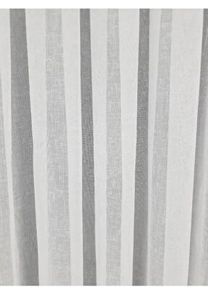 Naturel Keten Tül Perde Ekru 180 x 260 cm Ekstraforlu Pileli Şık Tasarım