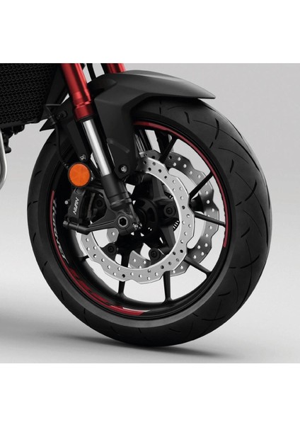 Honda Hornet 750 Sticker Jant Iç & Dış Orijinal Jant Sticker Etiket Modeli - Kırmızı