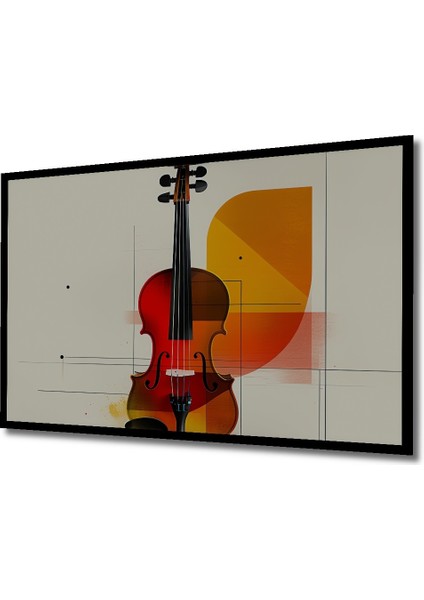 Çerçeve Görünümlü Soyut Keman Modern Sanat Dekoratif Ahşap Ev/işyeri/ofis Kare Tablo fiyatları