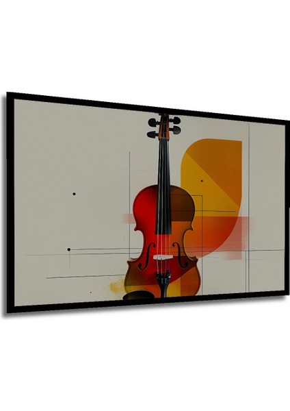 Çerçeve Görünümlü Soyut Keman Modern Sanat Dekoratif Ahşap Ev/işyeri/ofis Kare Tablo modelleri