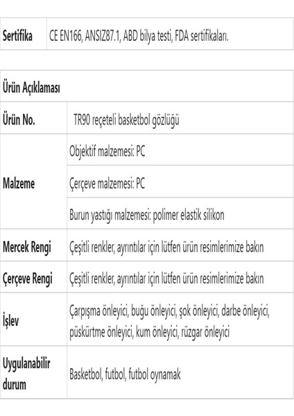 Numaralı Olabilen Sporcu Gözlüğü + Kılıf + Mikro Fiber Bez + Temizlik Spreyi modelleri