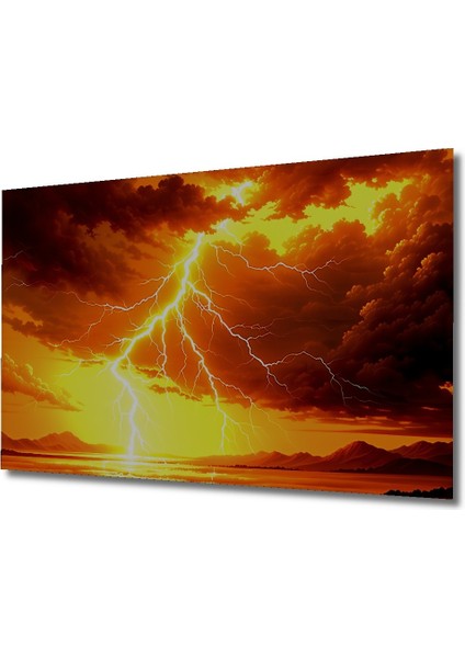 Kıyamet Günü Yağlı Boya Görünümlü Dekoratif Ahşap Ev/işyeri/ofis Kare Tablo fiyatları