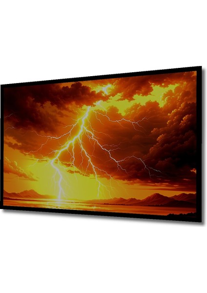 Çerçeve Görünümlü Kıyamet Günü Yağlı Boya Görünümlü Dekoratif Ahşap Ev/işyeri/ofis Kare Tablo fiyatları