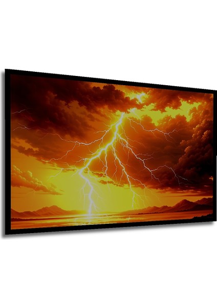 Çerçeve Görünümlü Kıyamet Günü Yağlı Boya Görünümlü Dekoratif Ahşap Ev/işyeri/ofis Kare Tablo modelleri