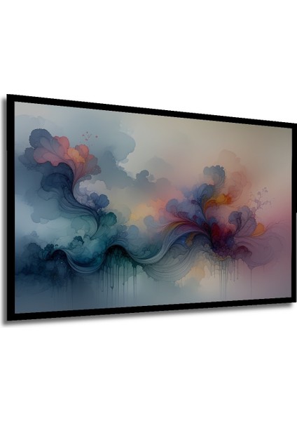 Çerçeve Görünümlü Pastel Rüyası Soyut Sanat Dekoratif Ahşap Ev/işyeri/ofis Kare Tablo modelleri