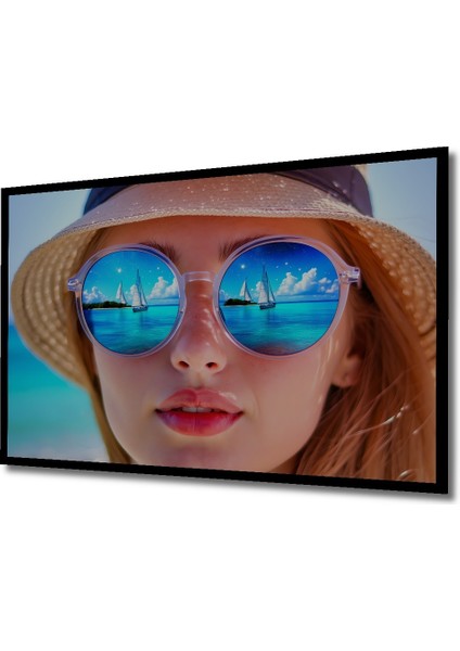 Çerçeve Görünümlü Denizci Gözler Yağlı Boya Görünümlü Dekoratif Ahşap Ev/işyeri/ofis Kare Tablo fiyatları