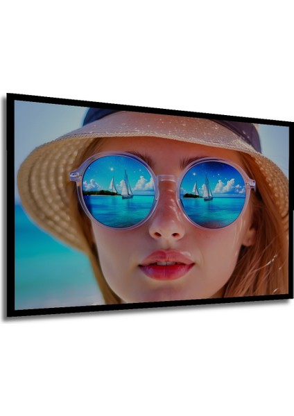 Çerçeve Görünümlü Denizci Gözler Yağlı Boya Görünümlü Dekoratif Ahşap Ev/işyeri/ofis Kare Tablo modelleri