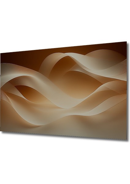 Altın Rengi Soyut Dalgalar Yağlı Boya Görünümlü Dekoratif Ahşap Dekoratif Ev/işyeri/ofis Kare Tablo fiyatları