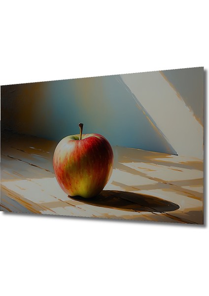 Elma Rüyası Yağlı Boya Görünümlü Dekoratif Ahşap Ev/işyeri/ofis Kare Tablo fiyatları