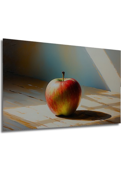Elma Rüyası Yağlı Boya Görünümlü Dekoratif Ahşap Ev/işyeri/ofis Kare Tablo modelleri