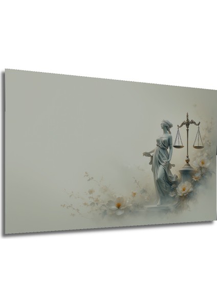 Adalet Tanrıçası Çiçek Bahçesi Yağlı Boya Görünümlü Dekoratif Ahşap Ev/işyeri/ofis Kare Tablo modelleri