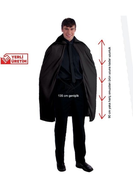 90 cm Pelerin ve Ghost Scream Kapüşonlu Çığlık Hayalet Maskeli Set Hallow fiyatları