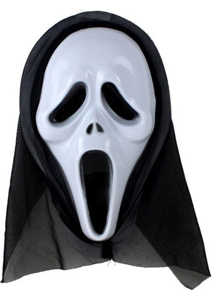 90 cm Pelerin ve Ghost Scream Kapüşonlu Çığlık Hayalet Maskeli Set Hallow modelleri