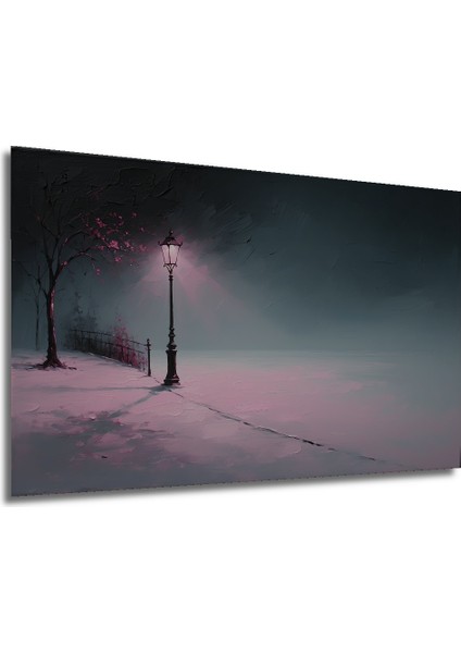 Romantik Park Yağlı Boya Görünümlü Dekoratif Ahşap Ev/işyeri/ofis Kare Tablo modelleri