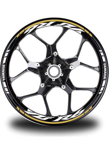 Koyu Sarı Yamaha R6 Jant Sticker Etiket