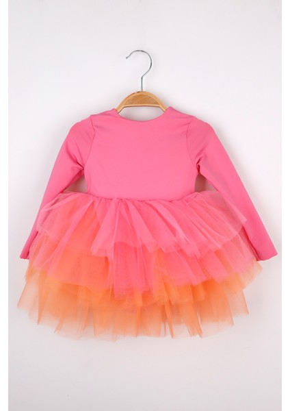 Pembe Tütü Etekli Kız Çocuk Balerin Elbise - Miranda