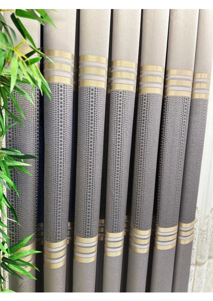 Mızraklı FT632256 V-5403 Gri 1/3 Sık Pile Fon Perde Apm indirimleri