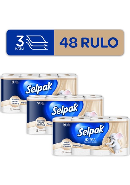 Extra Kaşmir Özlü 48'li Tuvalet Kağıdı
