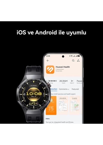 Watch GT 6 Pro 46 mm - Siyah