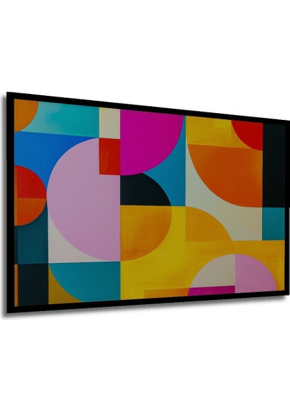 Çerçeve Görünümlü Geometrik Dans Modern Sanat Dekoratif Ahşap Ev/işyeri/ofis Kare Tablo modelleri