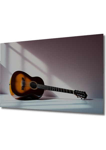 Gitarın Melodisi Dekoratif Ahşap Ev/işyeri/ofis Kare Tablo fiyatları
