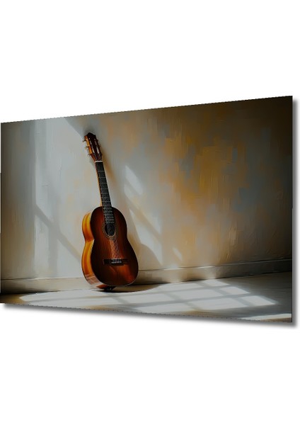 Dekoratif Ahşap Gitar Modern Sanat Yağlı Boya Görünümlü Ev/işyeri/ofis Kare Tablo fiyatları