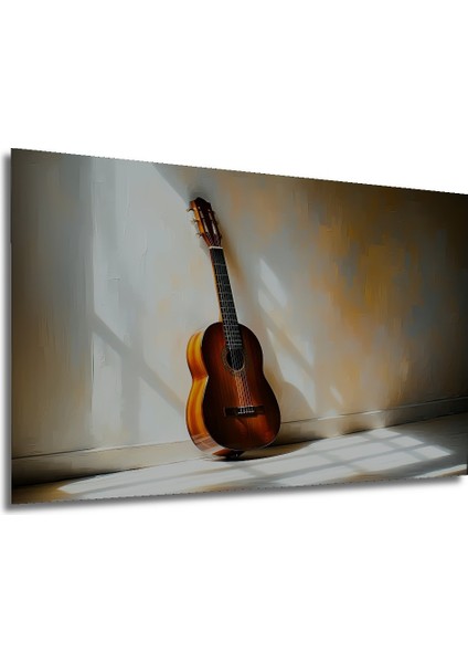 Dekoratif Ahşap Gitar Modern Sanat Yağlı Boya Görünümlü Ev/işyeri/ofis Kare Tablo modelleri