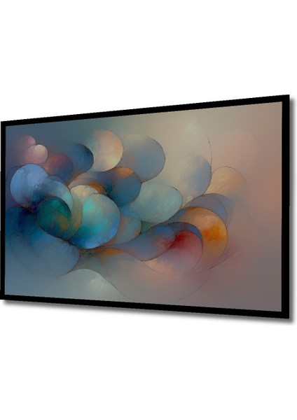 Çerçeve Görünümlü Pastel Rüya Geometrik Modern Sanat Dekoratif Ahşap Ev/işyeri/ofis Kare Tablo fiyatları