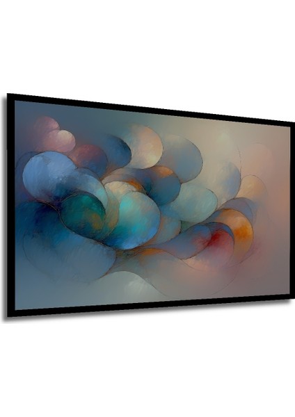 Çerçeve Görünümlü Pastel Rüya Geometrik Modern Sanat Dekoratif Ahşap Ev/işyeri/ofis Kare Tablo modelleri