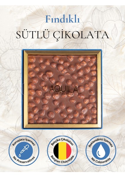 Fındıklı Sütlü Çikolata 250 gr – Premium Gurme El Yapımı Çikolata fiyatları