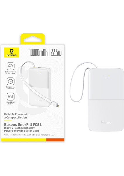 Enerfill FC51 Bipow2 Pro Power Bank 10000MAH 22.5W Taşınabilir Şarj Cihazı fiyatları