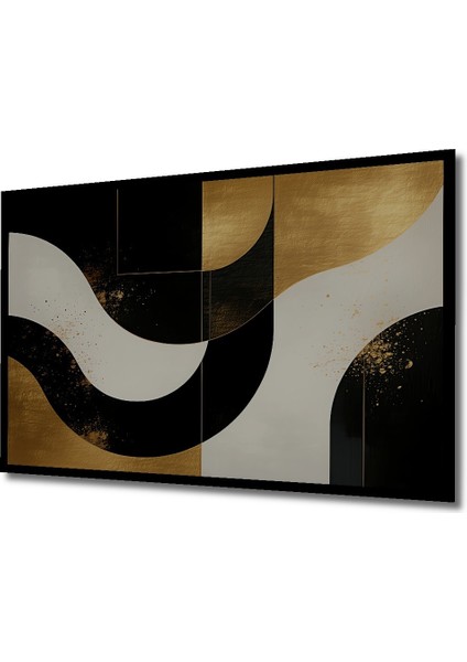 Çerçeve Görünümlü Altın Çağ Modern Sanat Yağlı Boya Görünümlü Dekoratif Ahşap Ofis Kare Tablo fiyatları