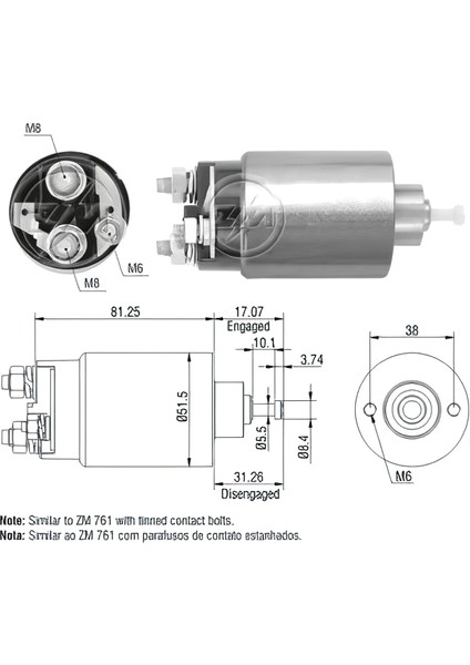 ZM-1761 12V Motorcraft Tip Marş Otomatiği — Ford Connect / Fiesta / Focus / Ranger / Transit V184 fırsatları