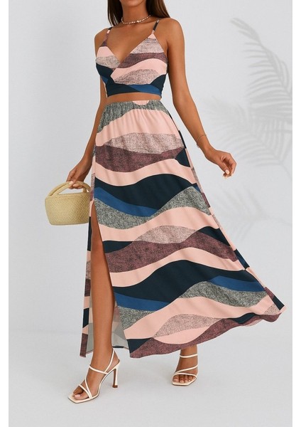 Ezel Glory Kadın Kolsuz Askılı Crop Ikili Süprem Takım modelleri