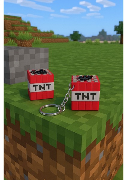 Tnt Minecraft Temalı Anahtarlık-1 Adet