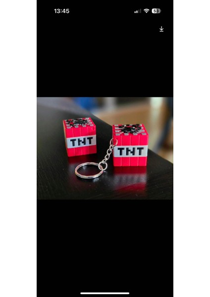 Tnt Minecraft Temalı Anahtarlık-1 Adet fiyatları