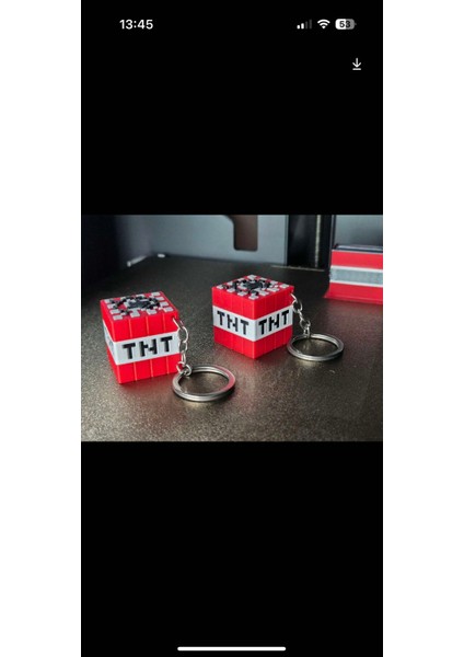 Tnt Minecraft Temalı Anahtarlık-1 Adet modelleri