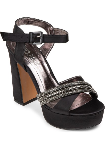Kadın Siyah Platform Topuk Abiye Ayakkabı - K2026ZSYHM01 indirimleri