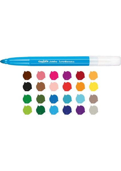 Jumbo Süper Yıkanabilir Keçeli Boya Kalemi 24’lü fiyatları
