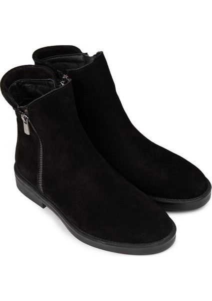 Kadın Hakiki Süet Siyah Günlük Bot - Z1584ZSYHC03 fırsatları