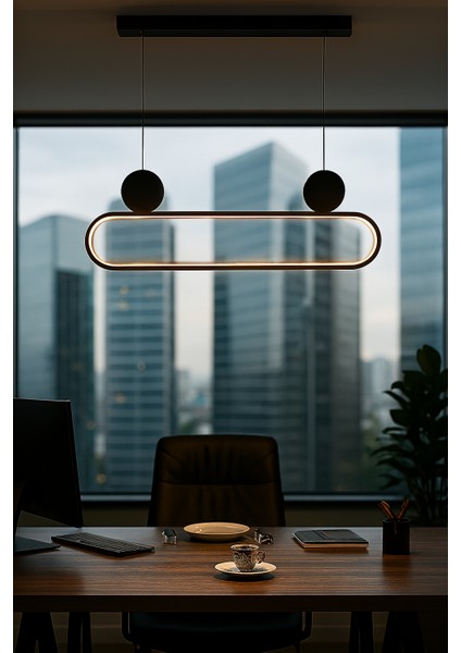 Dorbien Kaykay Modern Avize LED 26W 80x10cm Alüminyum Profil Siyah Dorbien-EV-10381-BSY modelleri