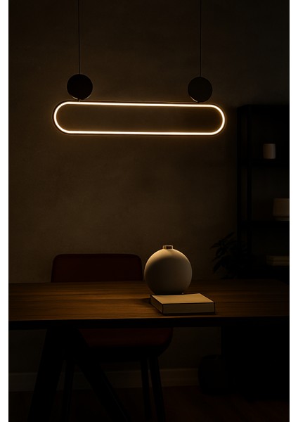 Dorbien Kaykay Modern Avize LED 26W 80x10cm Alüminyum Profil Siyah Dorbien-EV-10381-BSY fırsatları