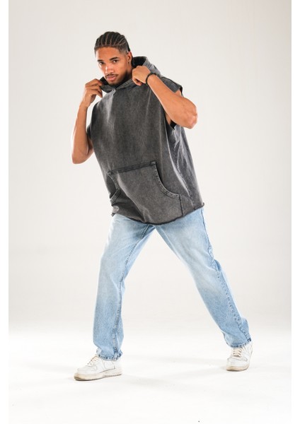 Premium Kapüşonlu Antrasit Sweat fiyatları