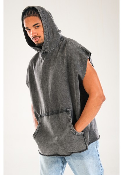 Premium Kapüşonlu Antrasit Sweat modelleri