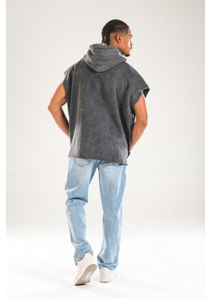 Premium Kapüşonlu Antrasit Sweat indirimleri