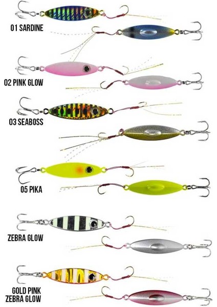 Zuby 32MM 6.6gr Jig Yem modelleri