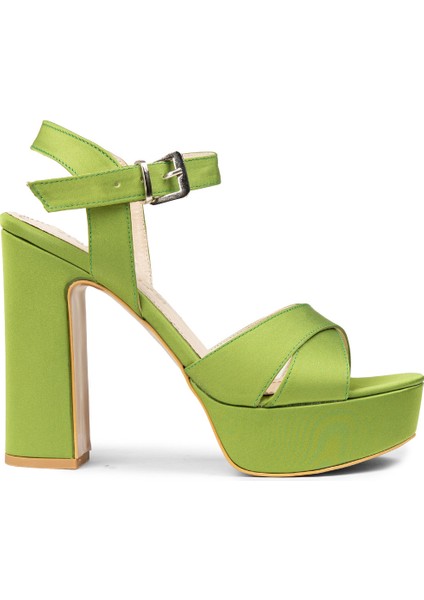 Kadın Yeşil Abiye Ayakkabı - K2023ZYSLM02