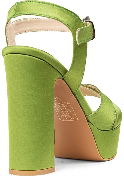 Kadın Yeşil Abiye Ayakkabı - K2023ZYSLM02 fiyatları