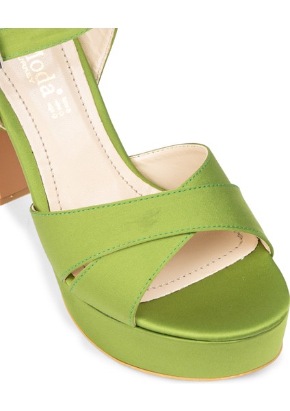 Kadın Yeşil Abiye Ayakkabı - K2023ZYSLM02 modelleri