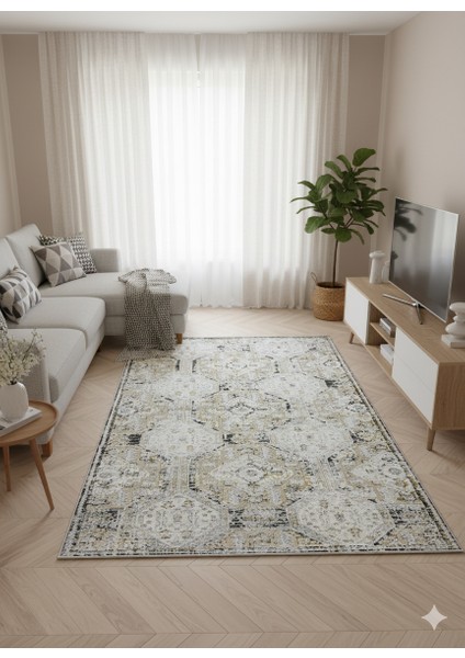 Impressive Koleksiyonu 4 Metrekare Klasik Desenli Salon Mutfak Yatak Odası Halısı